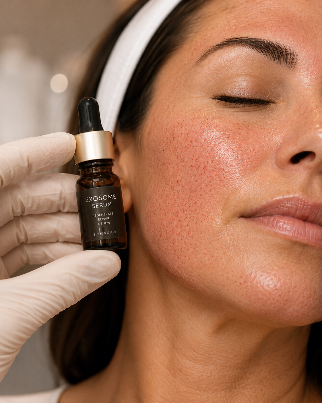 Exosome facial with microneedling at Mirror Mirror Med Spa